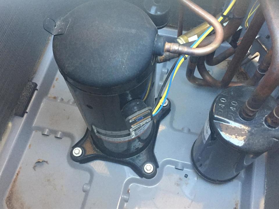 an air conditioner compressor inside unit