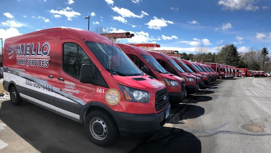 Aiello Home Services fleet vehicles