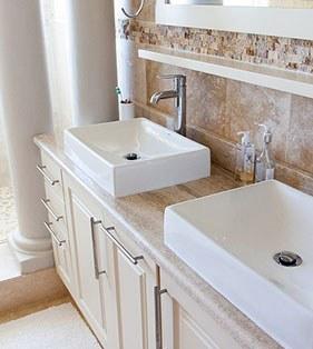 Picture of sinks in a bathroom